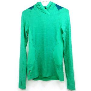 Pearl Izumi Athleisure Long Sleeve Mint Green Hoodie Top Athletic Fit Size M